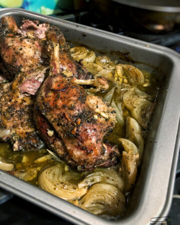 pieczone nogi z kaczki