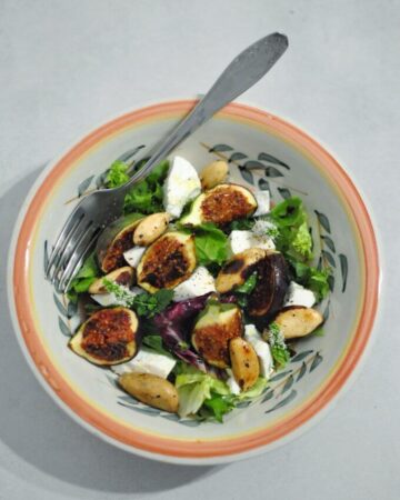 sałatka z kozim serem i figami