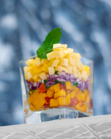 salsa z nektarynek i jabłka