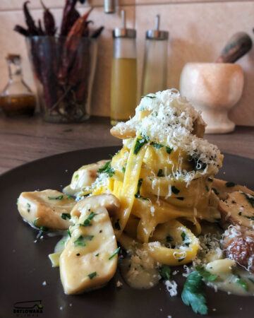 tagiatelle z borowikami