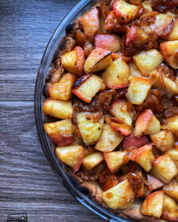 tarta jabłkowo morelowa