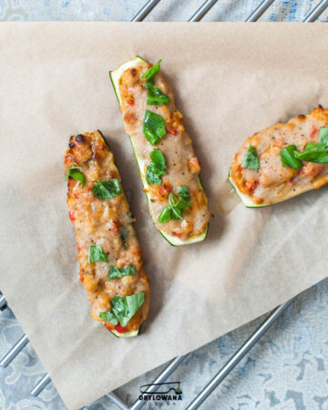 cukiniowe łódeczi -wege